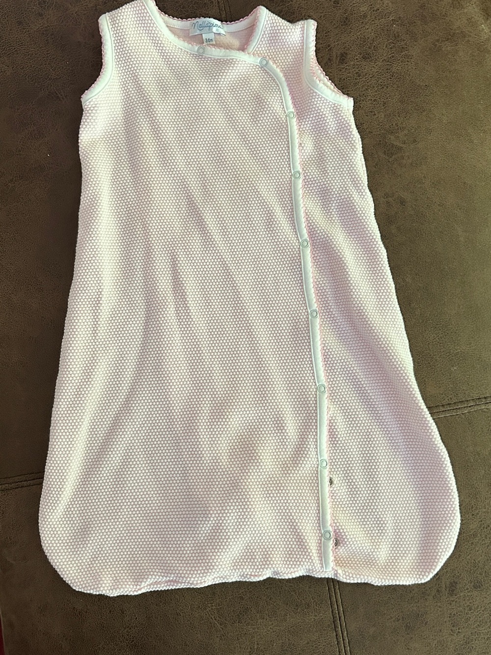 Baby Sleeveless Sleep Sack in Soft Pink by Milli Star
